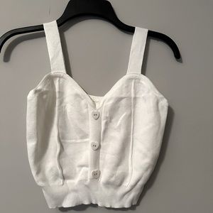 Cute white crop top